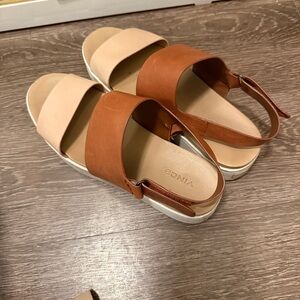 Vince Women's Cream and Brown Sandals